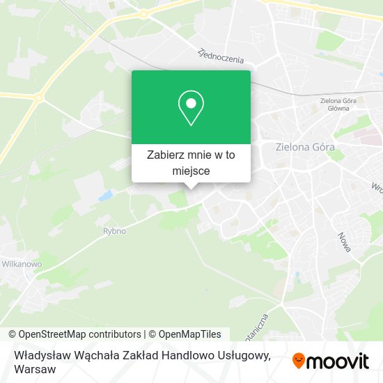 Mapa Władysław Wąchała Zakład Handlowo Usługowy