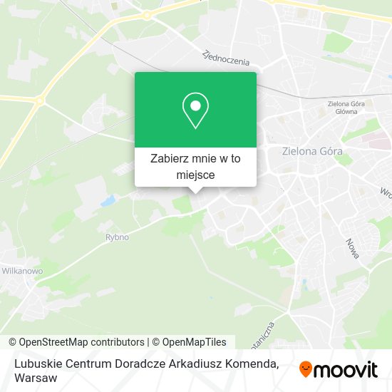 Mapa Lubuskie Centrum Doradcze Arkadiusz Komenda