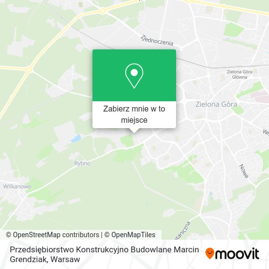 Mapa Przedsiębiorstwo Konstrukcyjno Budowlane Marcin Grendziak