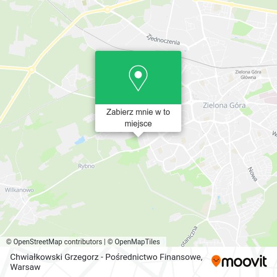 Mapa Chwiałkowski Grzegorz - Pośrednictwo Finansowe