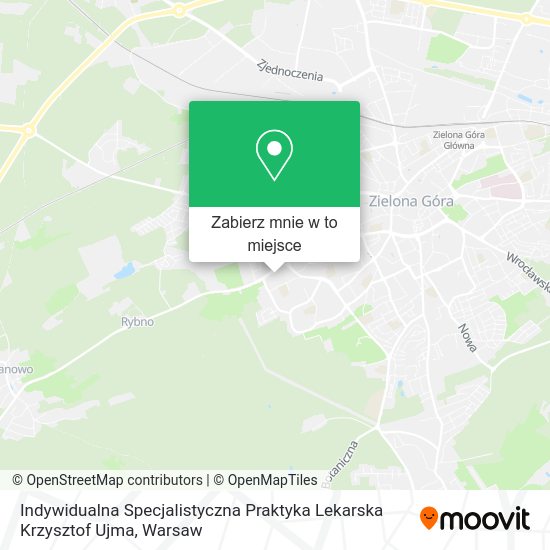 Mapa Indywidualna Specjalistyczna Praktyka Lekarska Krzysztof Ujma