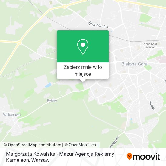 Mapa Małgorzata Kowalska - Mazur Agencja Reklamy Kameleon