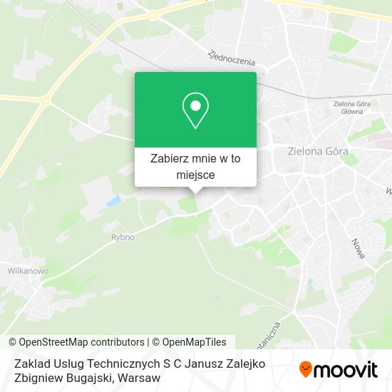 Mapa Zaklad Uslug Technicznych S C Janusz Zalejko Zbigniew Bugajski