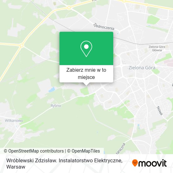 Mapa Wróblewski Zdzisław. Instalatorstwo Elektryczne