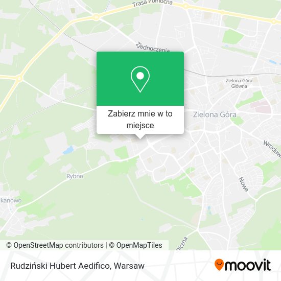 Mapa Rudziński Hubert Aedifico