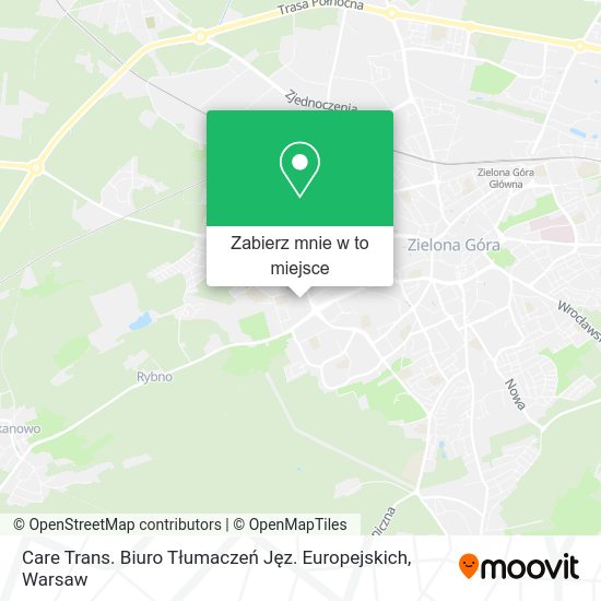 Mapa Care Trans. Biuro Tłumaczeń Jęz. Europejskich