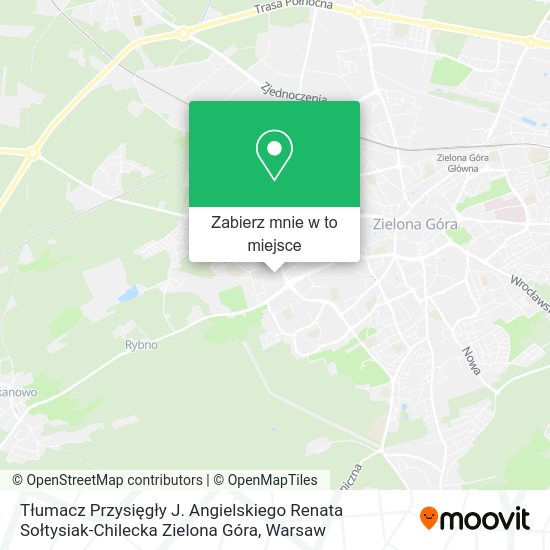 Mapa Tłumacz Przysięgły J. Angielskiego Renata Sołtysiak-Chilecka Zielona Góra