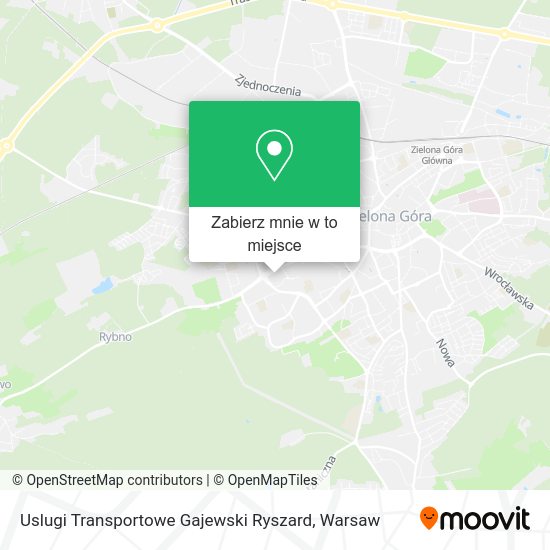 Mapa Uslugi Transportowe Gajewski Ryszard