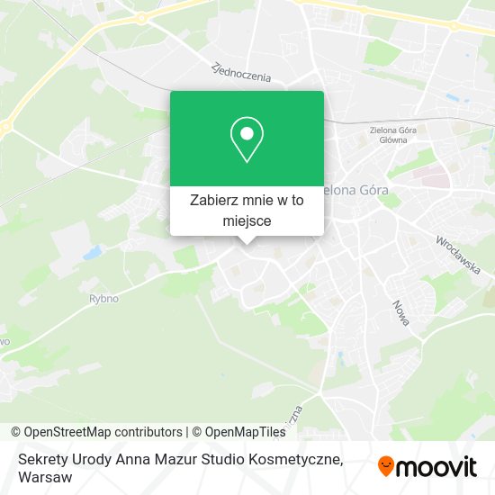 Mapa Sekrety Urody Anna Mazur Studio Kosmetyczne