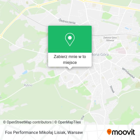 Mapa Fox Performance Mikołaj Lisiak