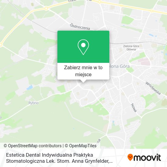 Mapa Estetica Dental Indywidualna Praktyka Stomatologiczna Lek. Stom. Anna Grynfelder