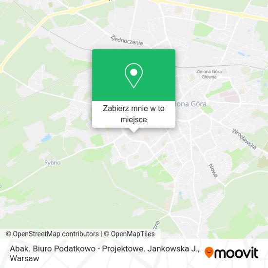 Mapa Abak. Biuro Podatkowo - Projektowe. Jankowska J.