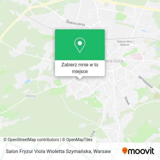 Mapa Salon Fryzur Viola Wioletta Szymańska