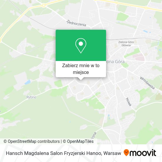 Mapa Hansch Magdalena Salon Fryzjerski Hanoo