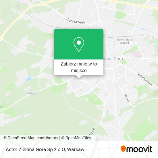 Mapa Aster Zielona Gora Sp z o O