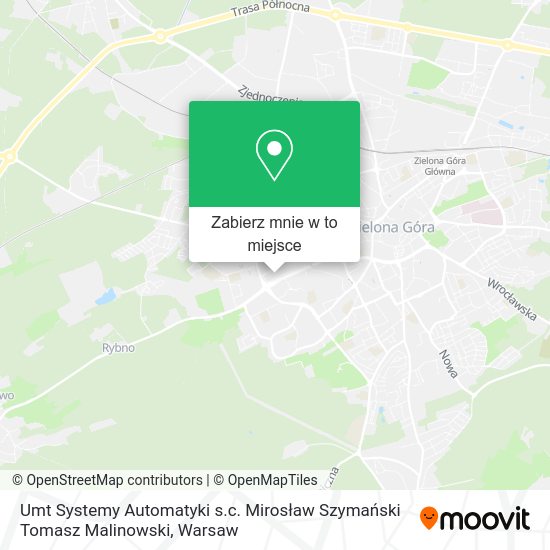 Mapa Umt Systemy Automatyki s.c. Mirosław Szymański Tomasz Malinowski