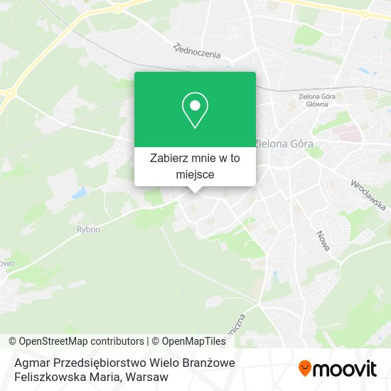 Mapa Agmar Przedsiębiorstwo Wielo Branżowe Feliszkowska Maria