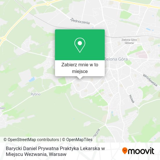 Mapa Barycki Daniel Prywatna Praktyka Lekarska w Miejscu Wezwania