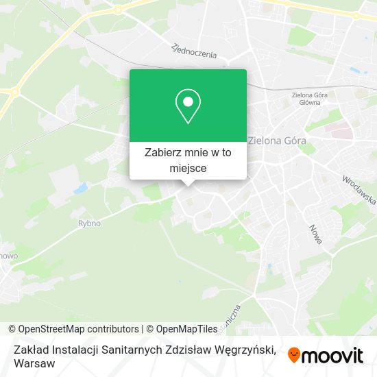 Mapa Zakład Instalacji Sanitarnych Zdzisław Węgrzyński