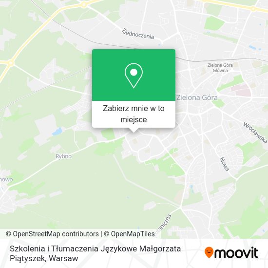 Mapa Szkolenia i Tłumaczenia Językowe Małgorzata Piątyszek