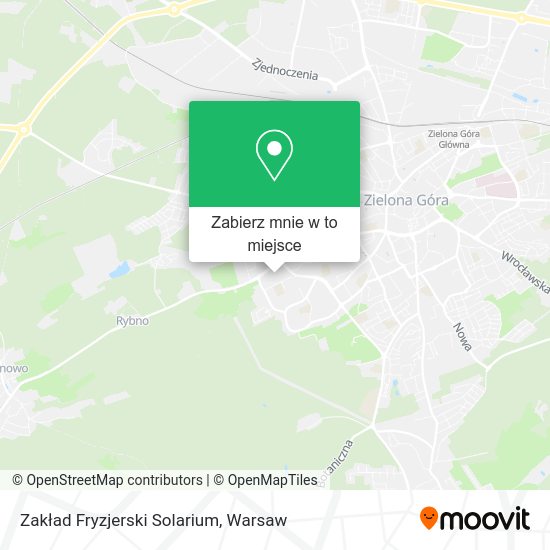 Mapa Zakład Fryzjerski Solarium