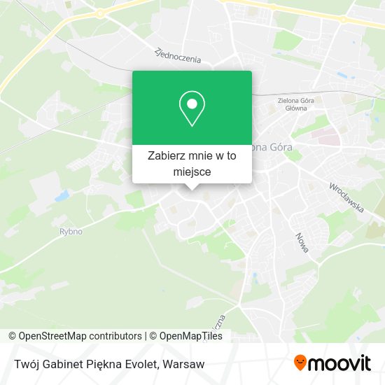 Mapa Twój Gabinet Piękna Evolet