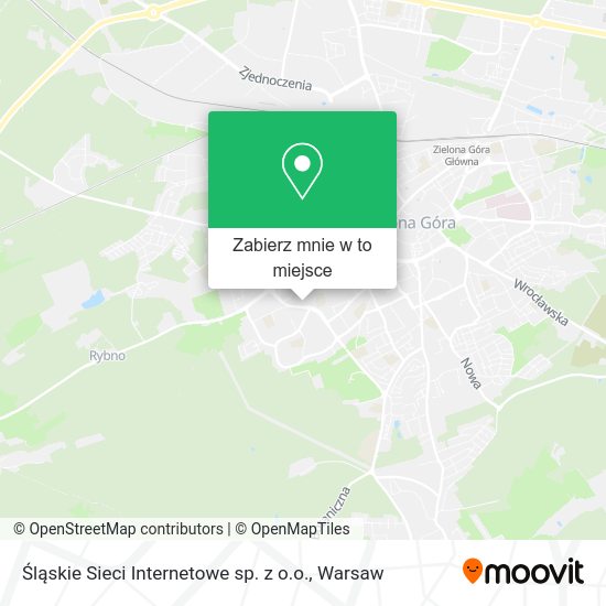 Mapa Śląskie Sieci Internetowe sp. z o.o.