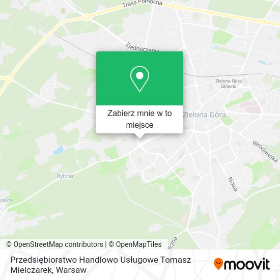 Mapa Przedsiębiorstwo Handlowo Usługowe Tomasz Mielczarek