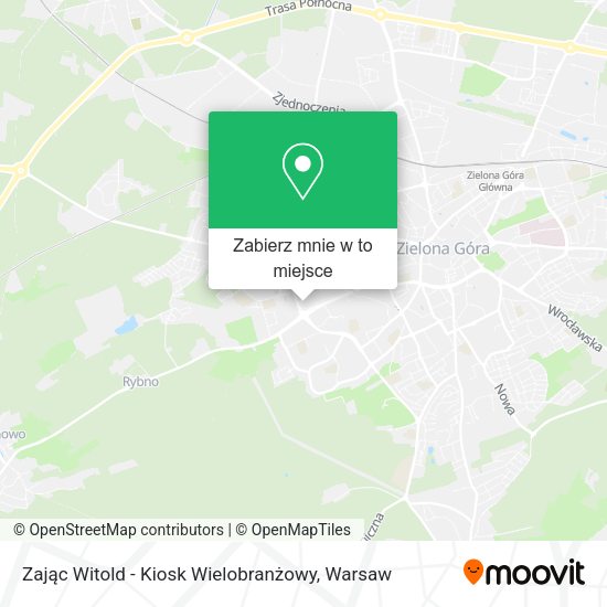 Mapa Zając Witold - Kiosk Wielobranżowy