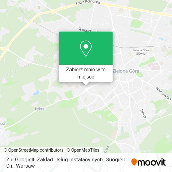 Mapa Zui Guogiell. Zakład Usług Instalacyjnych. Guogiell D.i.
