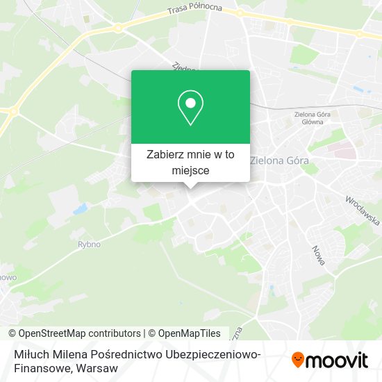 Mapa Miłuch Milena Pośrednictwo Ubezpieczeniowo-Finansowe