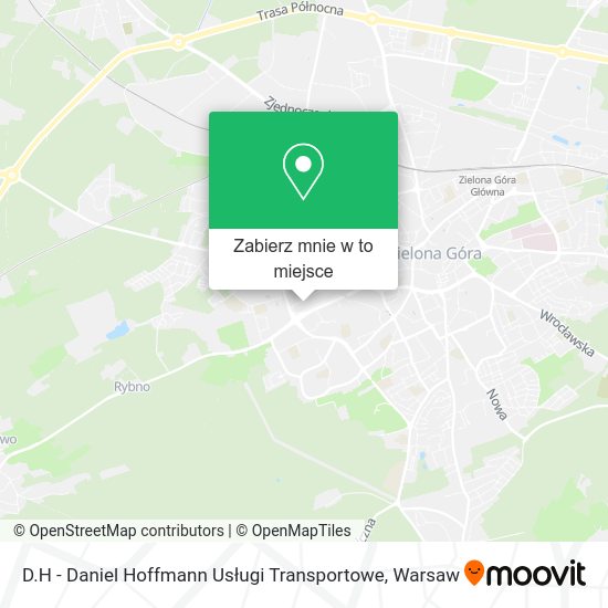 Mapa D.H - Daniel Hoffmann Usługi Transportowe