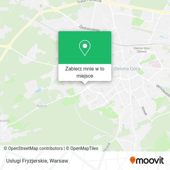 Mapa Usługi Fryzjerskie