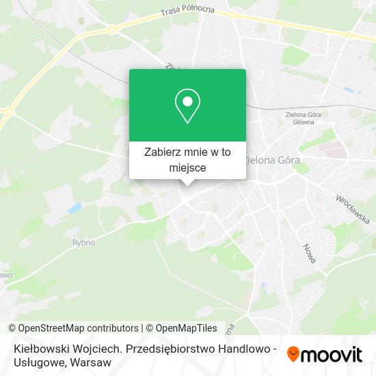 Mapa Kiełbowski Wojciech. Przedsiębiorstwo Handlowo - Usługowe