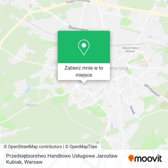 Mapa Przedsiębiorstwo Handlowo Usługowe Jarosław Kubiak