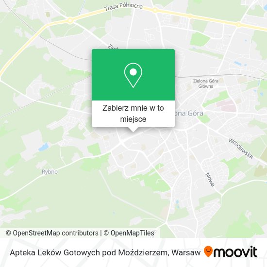 Mapa Apteka Leków Gotowych pod Moździerzem