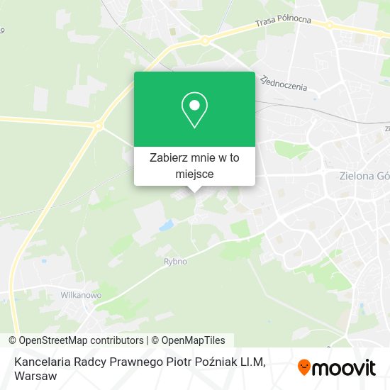 Mapa Kancelaria Radcy Prawnego Piotr Poźniak Ll.M