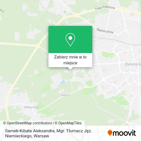 Mapa Samek-Kibała Aleksandra, Mgr. Tłumacz Jęz. Niemieckiego