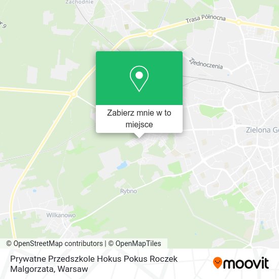 Mapa Prywatne Przedszkole Hokus Pokus Roczek Malgorzata