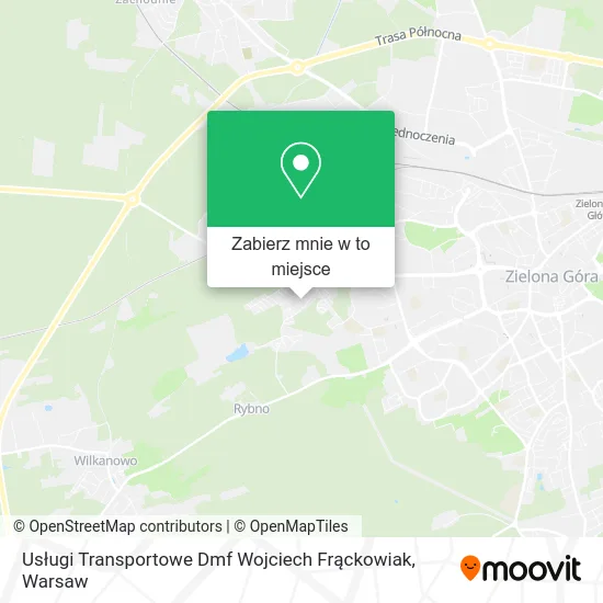 Mapa Usługi Transportowe Dmf Wojciech Frąckowiak