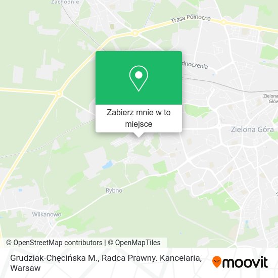 Mapa Grudziak-Chęcińska M., Radca Prawny. Kancelaria