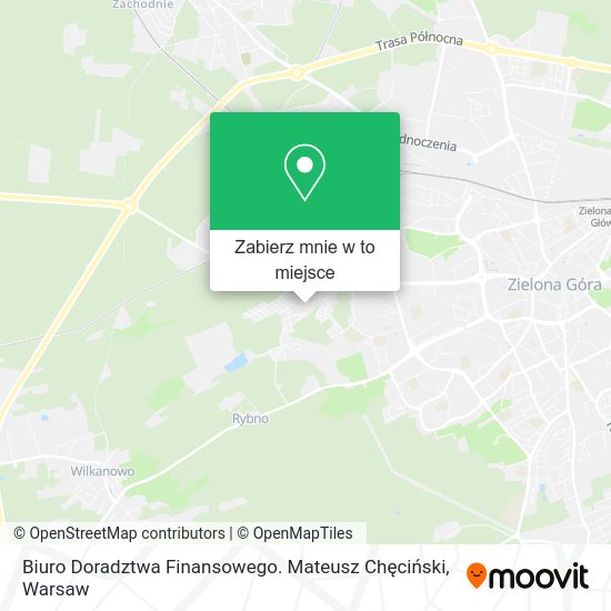 Mapa Biuro Doradztwa Finansowego. Mateusz Chęciński