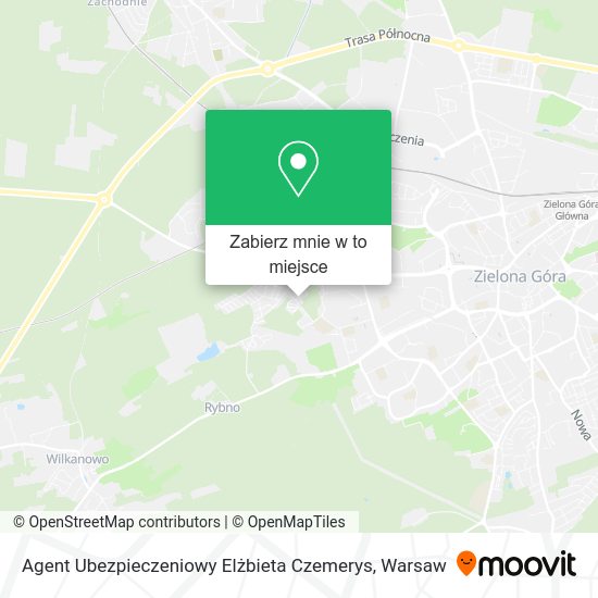 Mapa Agent Ubezpieczeniowy Elżbieta Czemerys