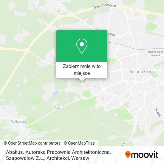 Mapa Abakus. Autorska Pracownia Architektoniczna. Szapowałow Z.L., Architekci