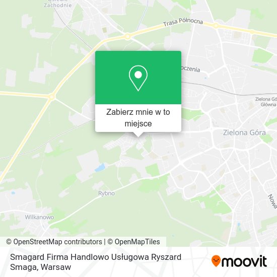 Mapa Smagard Firma Handlowo Usługowa Ryszard Smaga