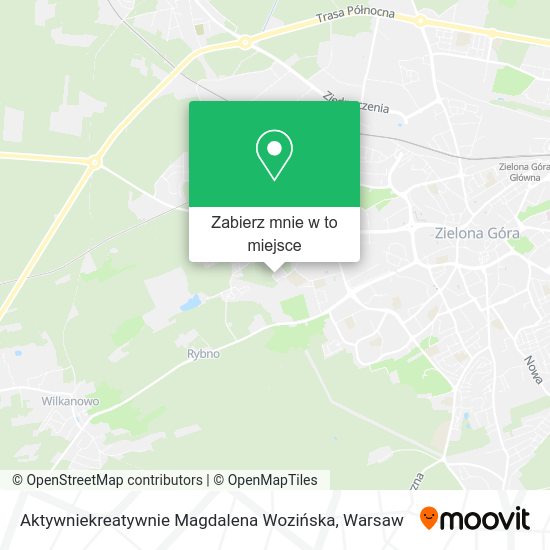 Mapa Aktywniekreatywnie Magdalena Wozińska