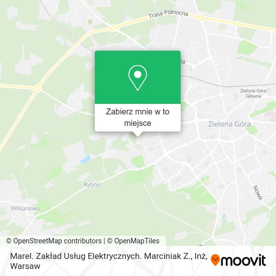 Mapa Marel. Zakład Usług Elektrycznych. Marciniak Z., Inż