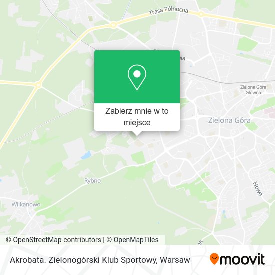 Mapa Akrobata. Zielonogórski Klub Sportowy