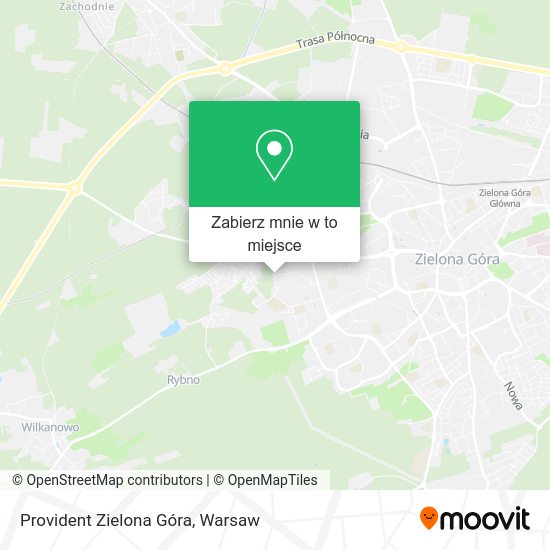 Mapa Provident Zielona Góra