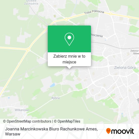 Mapa Joanna Marcinkowska Biuro Rachunkowe Ames